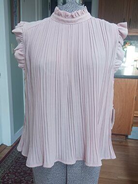 Mele E Pere Chiffon Pink Blouse NWT